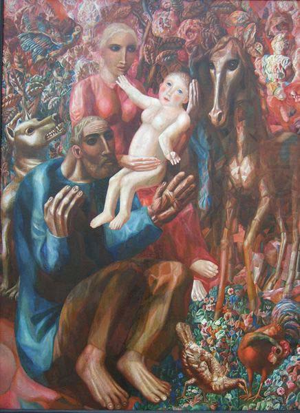Pavel Filonov A Peasant Family china oil painting image